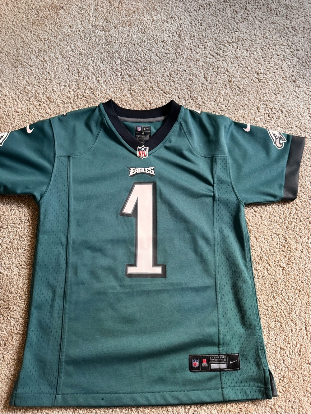 Nike Philadelphia Eagles #1 Green Kids Football Jersey